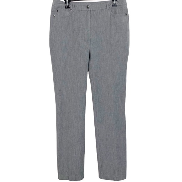 J. McLaughlin Straight Leg Trouser Pants Gray Size 8 See note - Picture 2 of 10